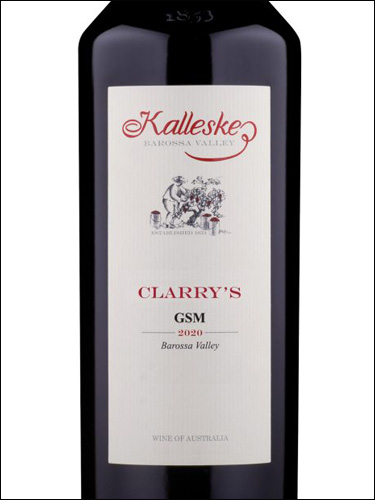 фото Kalleske Clarry's GSM Barossa Valley Каллеске Клэррис Гренаш-Шираз-Матаро Долина Баросса Австралия вино красное