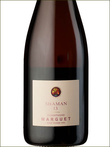 фото Champagne Marguet Shaman Rose Grand Cru Extra Brut Шампань Марге Шаман Розе Гран Крю Экстра Брют Франция вино розовое