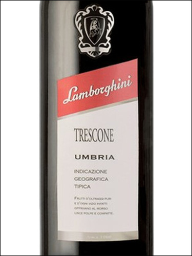 фото Lamborghini Trescone Umbria IGT Ламборгини Тресконе Умбрия Италия вино красное