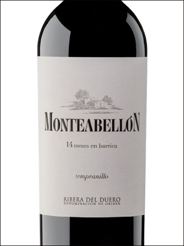 фото вино Monteabellon Tempranillo 14 meses en barrica Ribera del Duero DO 