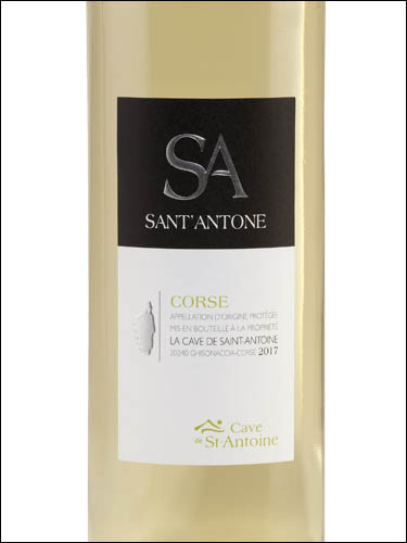 фото Sant'Antone Blanc Corse AOP Сант'Антоне Блан Корсика Франция вино белое