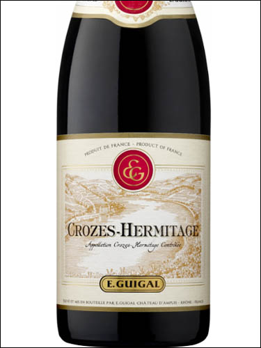 фото E.Guigal Crozes-Hermitage Rouge AOC Э. Гигаль Кроз-Эрмитаж Руж Франция вино красное