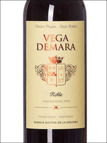 фото вино Vega Demara Tempranillo Roble La Mancha DO 