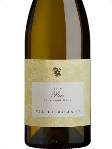 фото Vie di Romans Piere Sauvignon Blanc Friuli Isonzo DOC Вие ди Романс Пьере Совиньон Блан Фриули Изонцо Италия вино белое