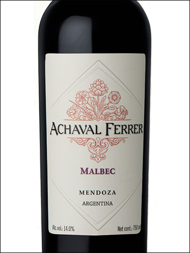 фото Achaval Ferrer Malbec Mendoza Ачаваль Феррер Мальбек Мендоса Аргентина вино красное