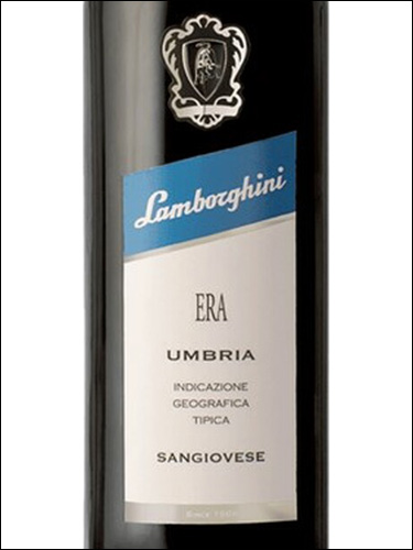 фото Lamborghini Era Umbria Sangiovese IGT Ламборгини Эра Умбрия Санджовезе Италия вино красное