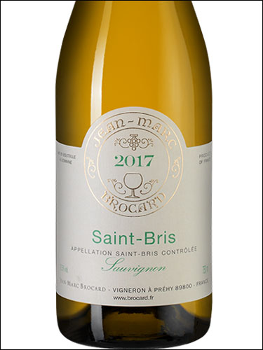 фото Jean-Marc Brocard Sauvignon Saint-Bris AOC Жан-Марк Брокар Совиньон Блан Сен-Бри Франция вино белое