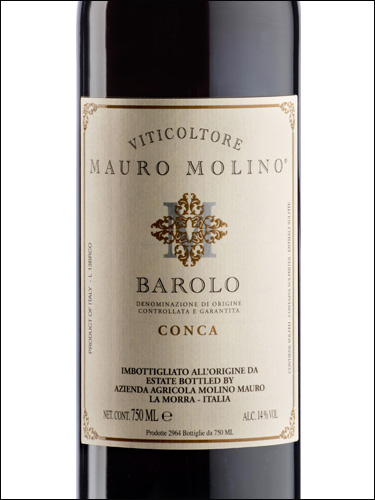 фото Mauro Molino Barolo Conca DOCG Мауро Молино Бароло Конка Италия вино красное