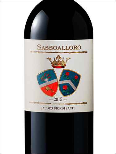 фото Jacopo Biondi Santi Sassoalloro Toscana Rosso IGT Джакопо Бьонди Санти Сассоаллоро Тоскана Россо Италия вино красное