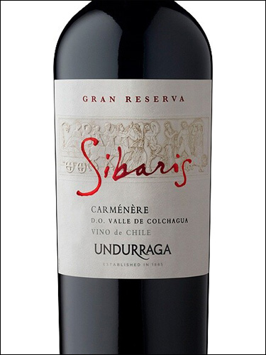 фото Undurraga Sibaris Gran Reserva Carmenere Ундуррага Сибарис Гран Резерва Карменер Чили вино красное