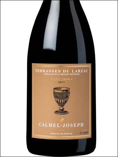 фото Calmel & Joseph Les Crus Terrasses du Larzac AOC Кальмель и Жозеф Ле Крю Террас дю Ларзак Франция вино красное