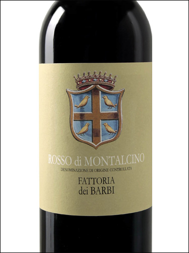фото Fattoria dei Barbi Rosso di Montalcino DOC Фаттория дей Барби Россо ди Монтальчино Италия вино красное