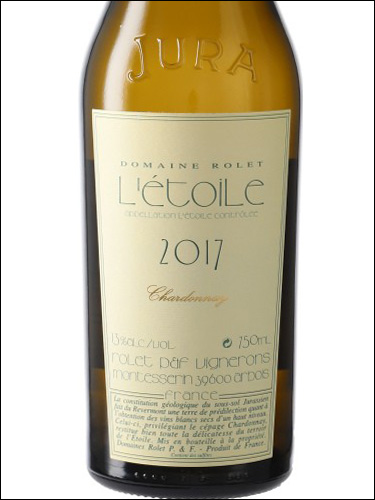 фото Domaine Rolet L'Etoile Blanc Chardonnay AOC Домен Роле Л'Этуаль Блан Шардоне Франция вино белое