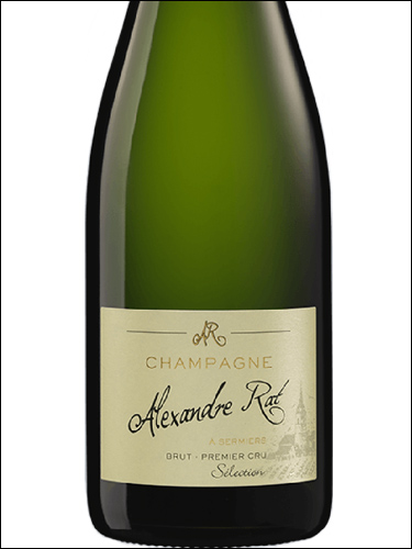 фото Champagne Alexandre Rat Brut Selection Sermiers Premier Cru Шампань Александр Ра Брют Селексьон Сермье Премье Крю Франция вино белое