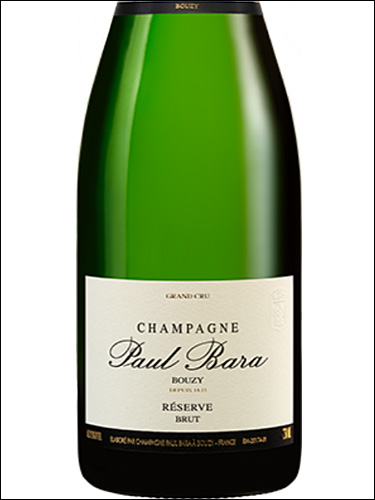 фото Champagne Paul Bara Bouzy Grand Cru Brut Reserve Шампань Поль Бара Бузи Гран Крю Брют Резерв Франция вино белое