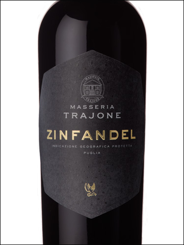 фото Masseria Trajone Zinfandel Puglia IGP Массерия Трайоне Зинфандель Апулия Италия вино красное