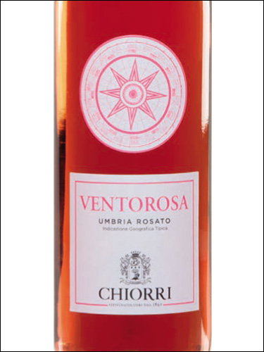 фото Chiorri Ventorosa Umbria Rosato IGT Кьорри Вентороза Умбриа Розато Италия вино розовое