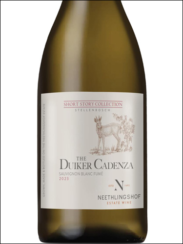 фото Neethlingshof Estate The Duiker Cadenza Sauvignon Blanc Fume Нитхлингсхоф Эстейт Дукер Каденца Совиньон Блан Фюме ЮАР вино белое