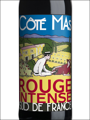 фото Cote Mas Rouge Intense Pays d'Oc IGP Коте Мас Руж Интенс Пэи д'Ок Франция вино красное