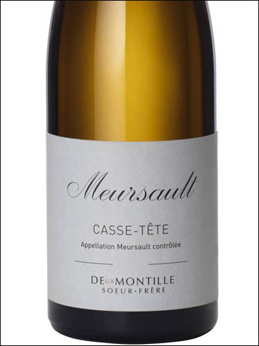фото Deux Montille Soeur-Frere Casse-Tete Meursault AOC Де Монтий Сер-Фрер Касс-Тет Мерсо Франция вино белое