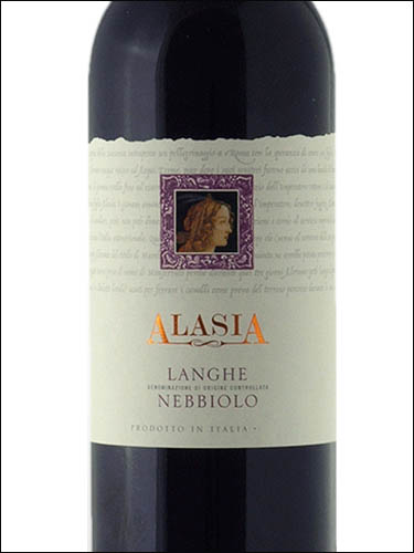 фото Alasia Langhe Nebbiolo DOC Алазия Ланге Неббиоло Италия вино красное