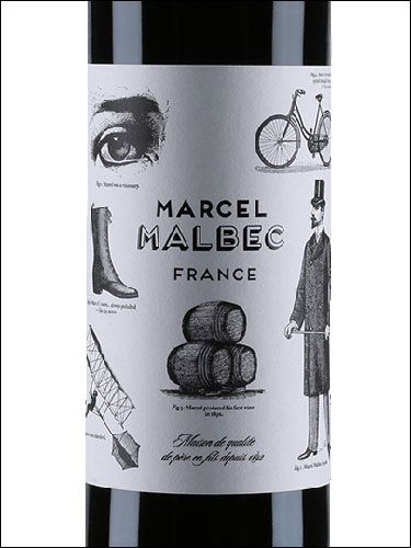 фото Marcel Malbec Comte Tolosan IGP Марсель Мальбек Конте Толозан Франция вино красное