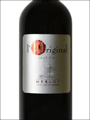 фото L’Original Haut Pais Merlot Perigord IGP Л'Орижиналь О Паис Мерло Перигор Франция вино красное