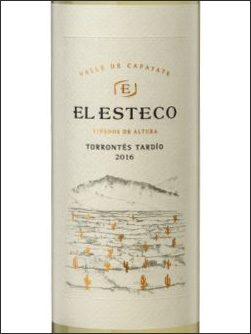 фото El Esteco Torrontes Tardio Эль Эстеко Торронтес Тардио Аргентина вино белое