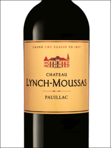 фото Chateau Lynch-Moussas 5-eme Grand Cru Classe Pauillac AOC Шато Линч-Мусса Пойяк Франция вино красное