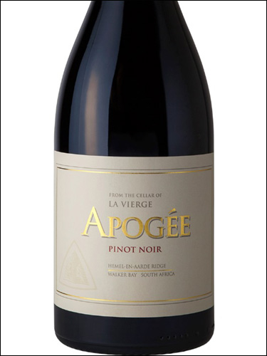 фото La Vierge Apogee Pinot Noir Ла Вьерж Арогей Пино Нуар ЮАР вино красное