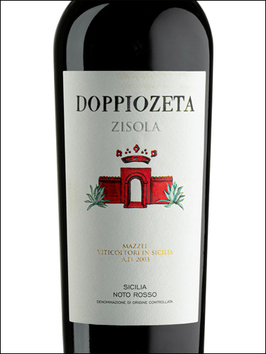 фото Zisola Doppiozeta Noto Rosso DOC Дзизола Доппиодзета Ното Россо Италия вино красное