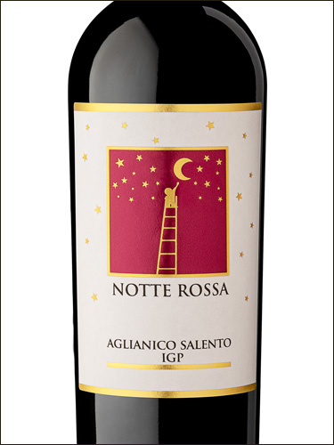 фото Notte Rossa Aglianico Salento IGP Нотте Росса Альянико Саленто Италия вино красное