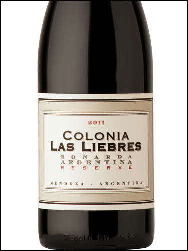 фото Colonia Las Liebres Bonarda Reserve Mendoza Колониа Лас Льебрес Бонарда Резерв Мендоса Аргентина вино красное