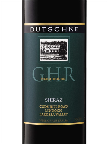 фото Dutschke GHR Neighbours Shiraz Barossa Valley Дачке Годс Хилл Роуд Нейбоз Шираз Долина Баросса Австралия вино красное