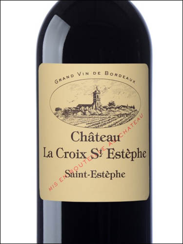 фото Chateau La Croix Saint-Estephe AOC Шато Ля Круа Сент-Эстеф Франция вино красное