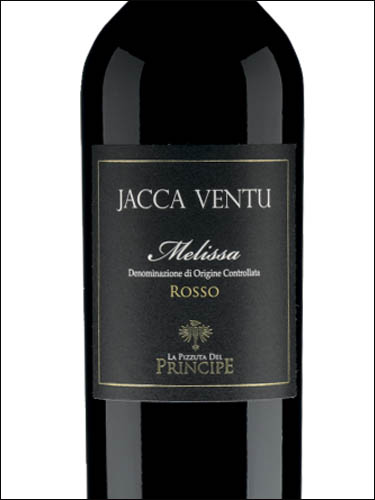 фото La Pizzuta del Principe Jacca Ventu Melissa DOP Ла Пиццута дель Принчипе Якка Венту Мелисса Италия вино красное