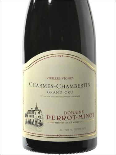 фото Domaine Perrot-Minot Charmes-Chambertin Grand Cru Vieilles Vignes AOC Домен Перро-Мино Шарм-Шамбертен Гран Крю Вьей Винь Франция вино красное