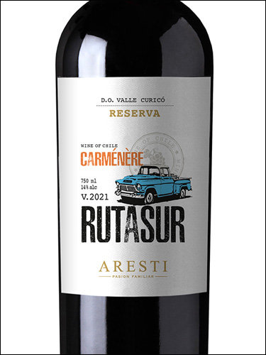 фото Aresti Ruta Sur Reserva Carmenere Арести Рута Сур Резерва Карменер Чили вино красное