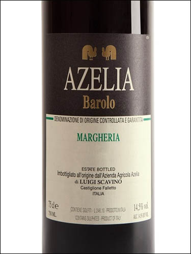 фото Azelia Barolo Margheria DOCG Адзелия Бароло Маргерия Италия вино красное